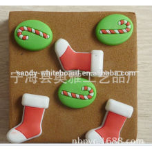 Lovely Christmas stockings cork board pins